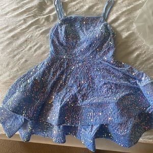 Powder Blue dress size 2 from Rjer. Pics different color to show dress design